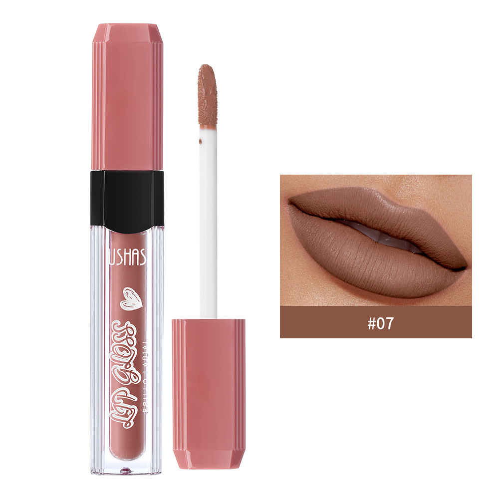 USHAS6 essence Mouth Red Glaze Female Lip Color Lippenstift berührt nicht die Tasse matt_voghion.com