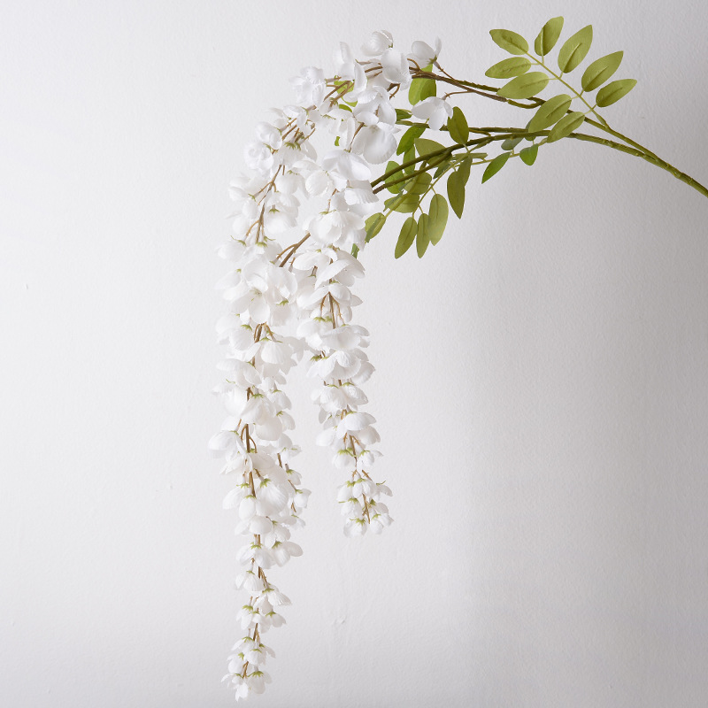 Simulación Able gigante wisteria línea de techo colgante flor de boda sala de bodas red diseño props de disparo