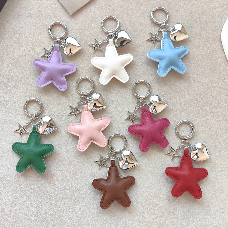 New Cute Cartoon Star Keychain Pendant Bag Decoration Small Gift Car Backpack Xiaohongshu