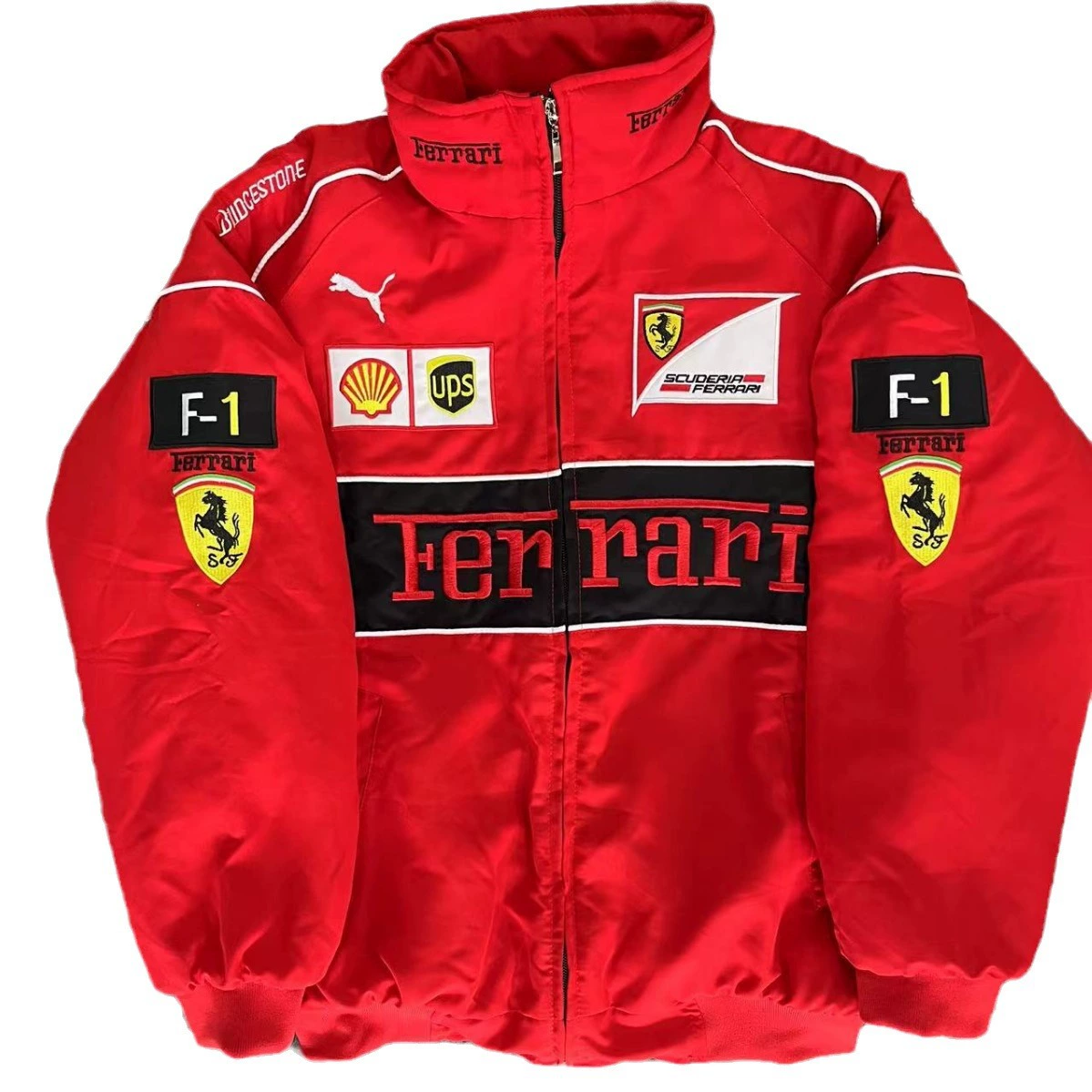 Ferrari, гоночная машина, куртка, модная джерси, с вышивкой, американский стиль, версия для путешествий, индивидуальная пошив