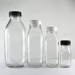 角錐ミルクティーガラス瓶偽造防止プラスチックカバー250ml 300ml 1000mlジュースコーヒー飲料新鮮牛乳瓶