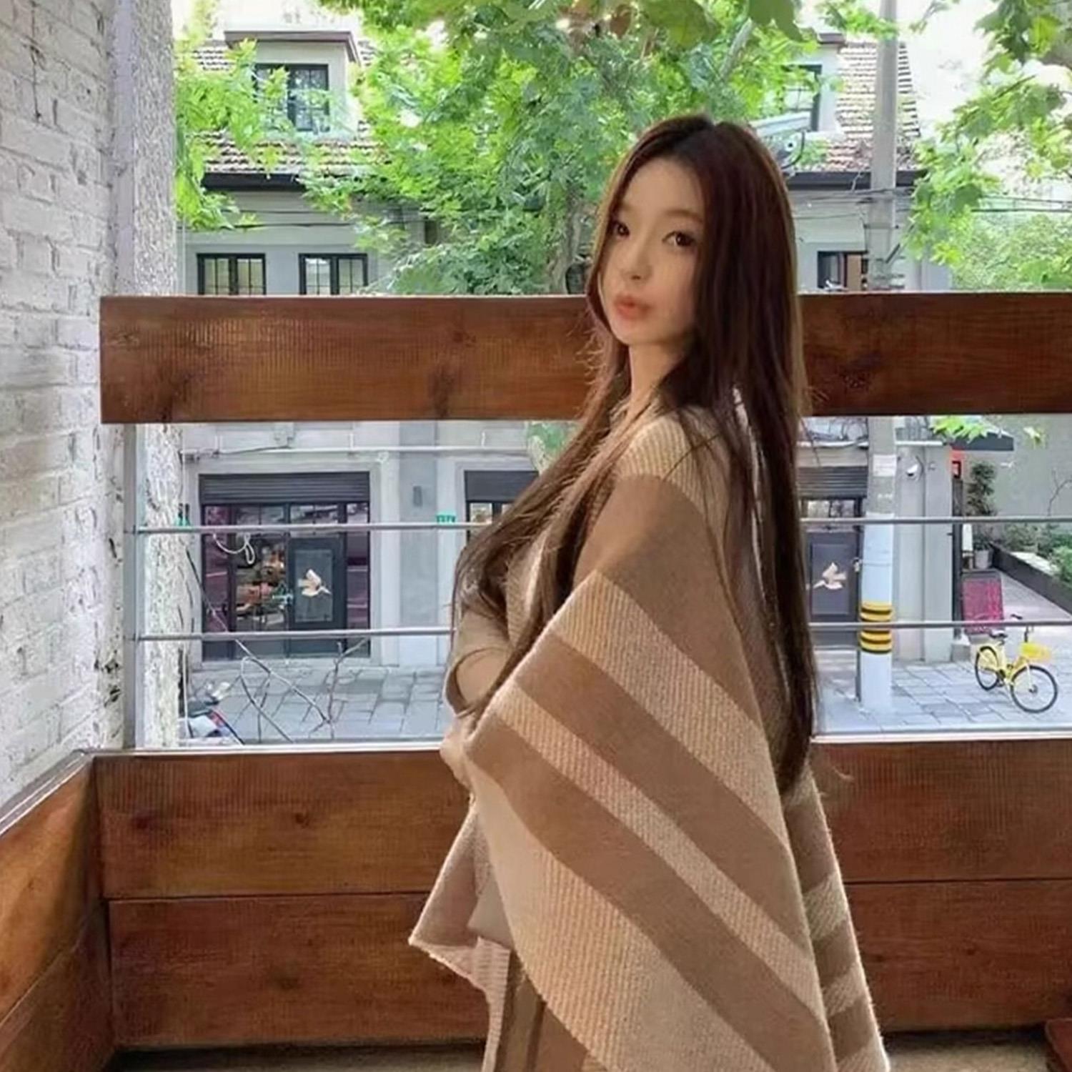 Women's Shawl For Outer Wear, New Spring Autumn Style, High-end Fashion Cape, Korean Version, Versatile, Warm And Trendy_voghion.com