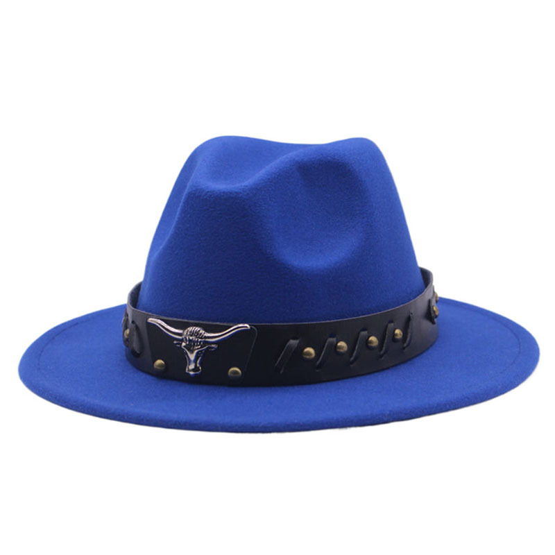 Cappello da cowboy spagnolo unisex Cappello a cilindro jazz erboso con tesa piatta e tesa larga per uomo e donna_voghion.com