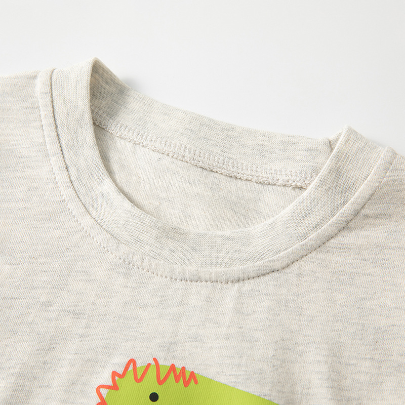Ropa para niños Suministro transfronterizo Camiseta de manga larga para niños Patrón de dinosaurio Camisa de fondo para niños de moda Ropa de comercio exterior para bebés al por mayor