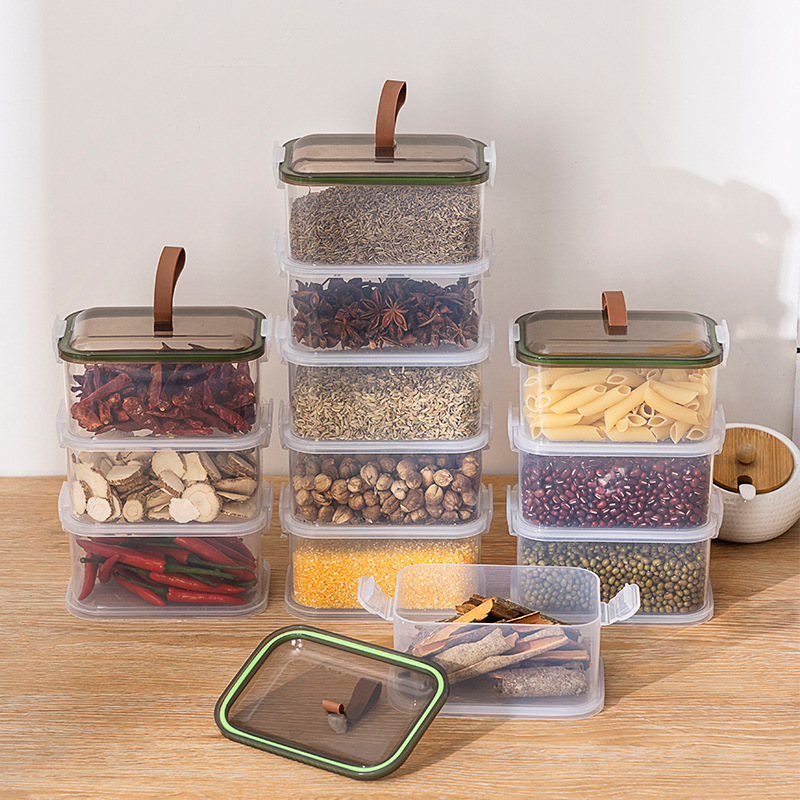Square spice sealed jar