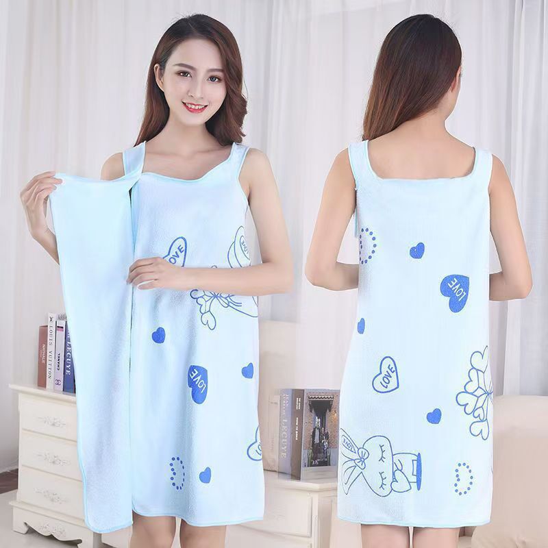 Printed bath skirt foreign trade variety bath towel variety women's bath skirt anti-exposure microfiber soft absorbent wearable bath towel