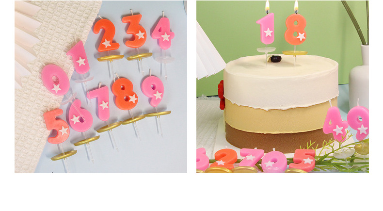 Birthday Number Paraffin Party Candle 1 Piece display picture 3