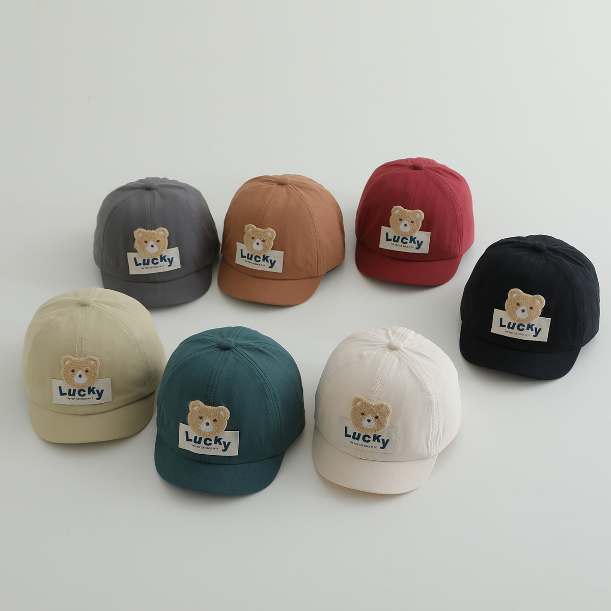 Sombreros para bebés de otoño engrosado sombrero de pato para bebés osos para hombres y mujeres, sombreros de béisbol para niños invierno y otoño 2024 nuevo