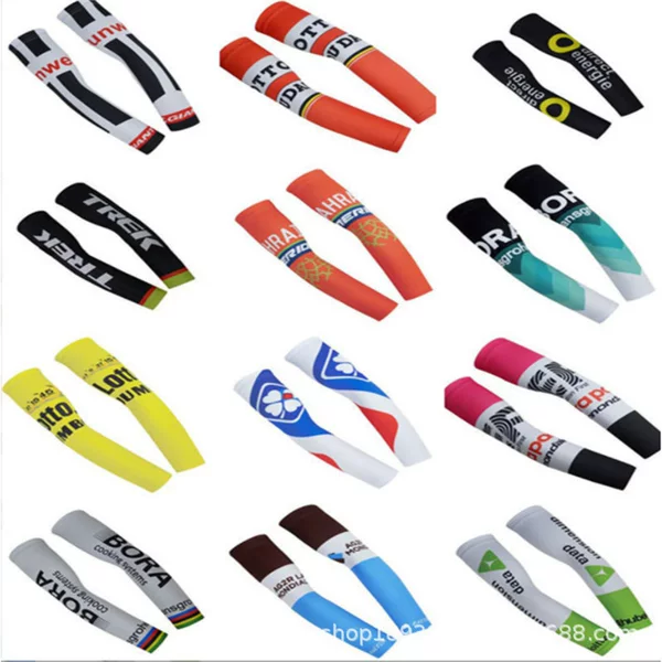 Fashionable Export Version Sports Arm Sleeves for Outdoor Cycling, Lycra Cool Breathable Uv Protection