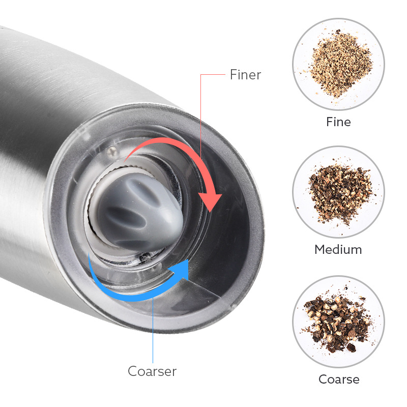 Cross-border electric pepper mill gravity induction grinder cross-border mini smart salt and pepper grinder pepper grinding