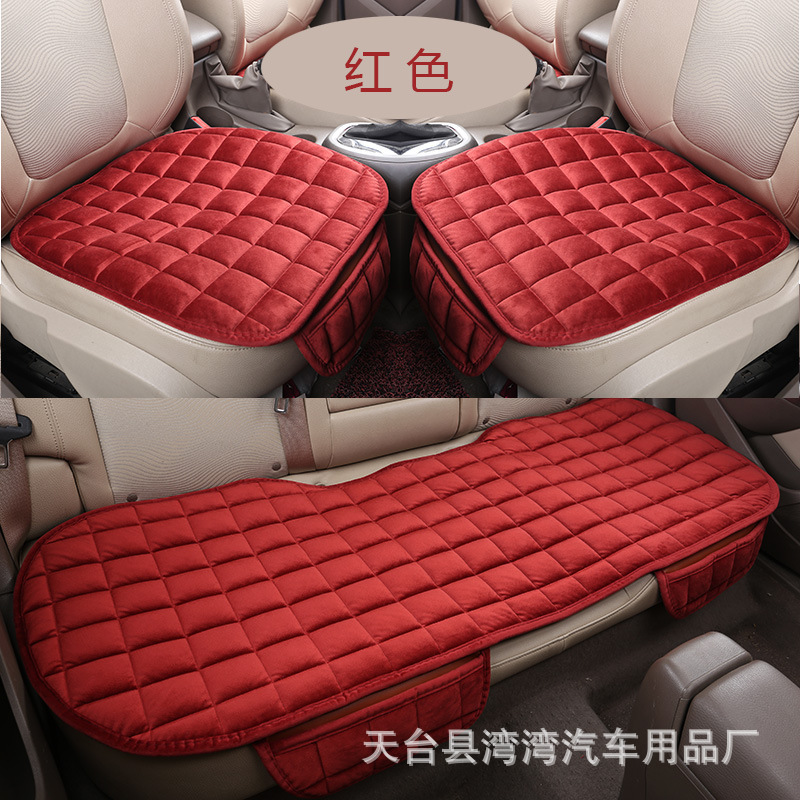 自動車新冬のぬいぐるみ保温シートマット四季通用三点セット車用シートメーカー卸売り|undefined