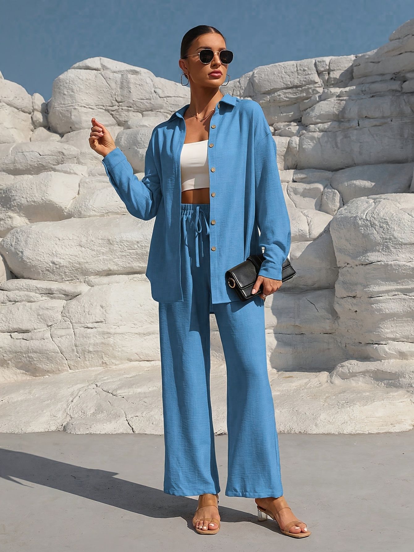 Elegant Two-piece Long-sleeve Cardigan Set For Women Plus Size_voghion.com