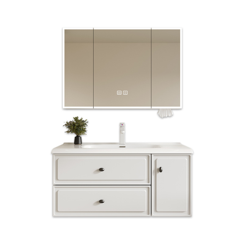 Gabinete de baño de aleación de aluminio espacio todo en cerámica inodoro lavabo de mano gabinete de lavabo combinado gabinete de espejo sellado completo