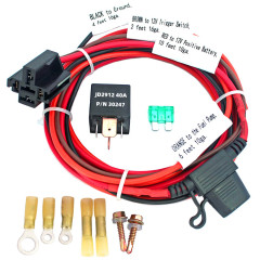 電動燃料ポンプハーネスリレーキット40a防水リレースイッチキット12v p/n 30247