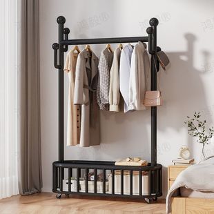 Cactus Hanger Floor-Standing Bedroom Hanger Removable Wheeled Household Living Room Internet Popular Light Luxury Simple Clothes Rack