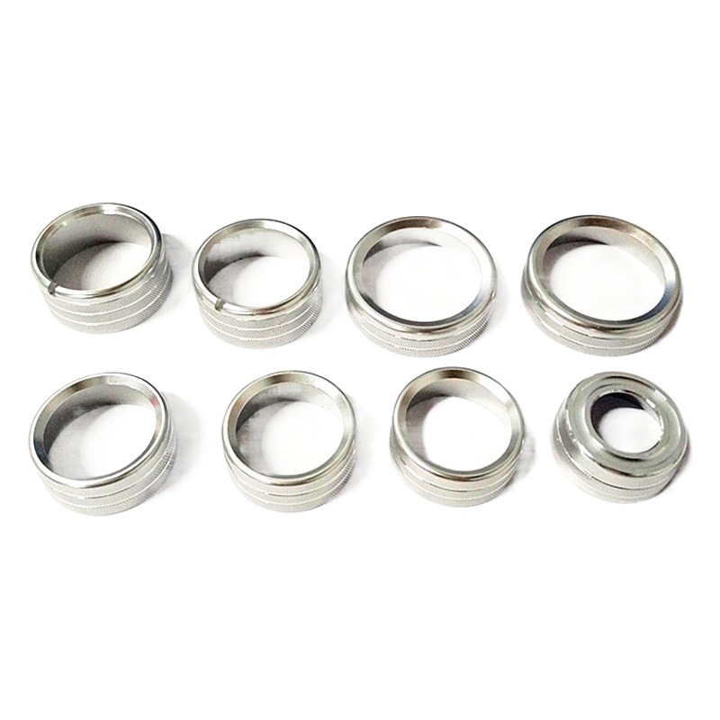 Apto para anillos de perillas de aire acondicionado y audio de Chevrolet Silverado de 2014 a 2018, modificación interior de automóviles.