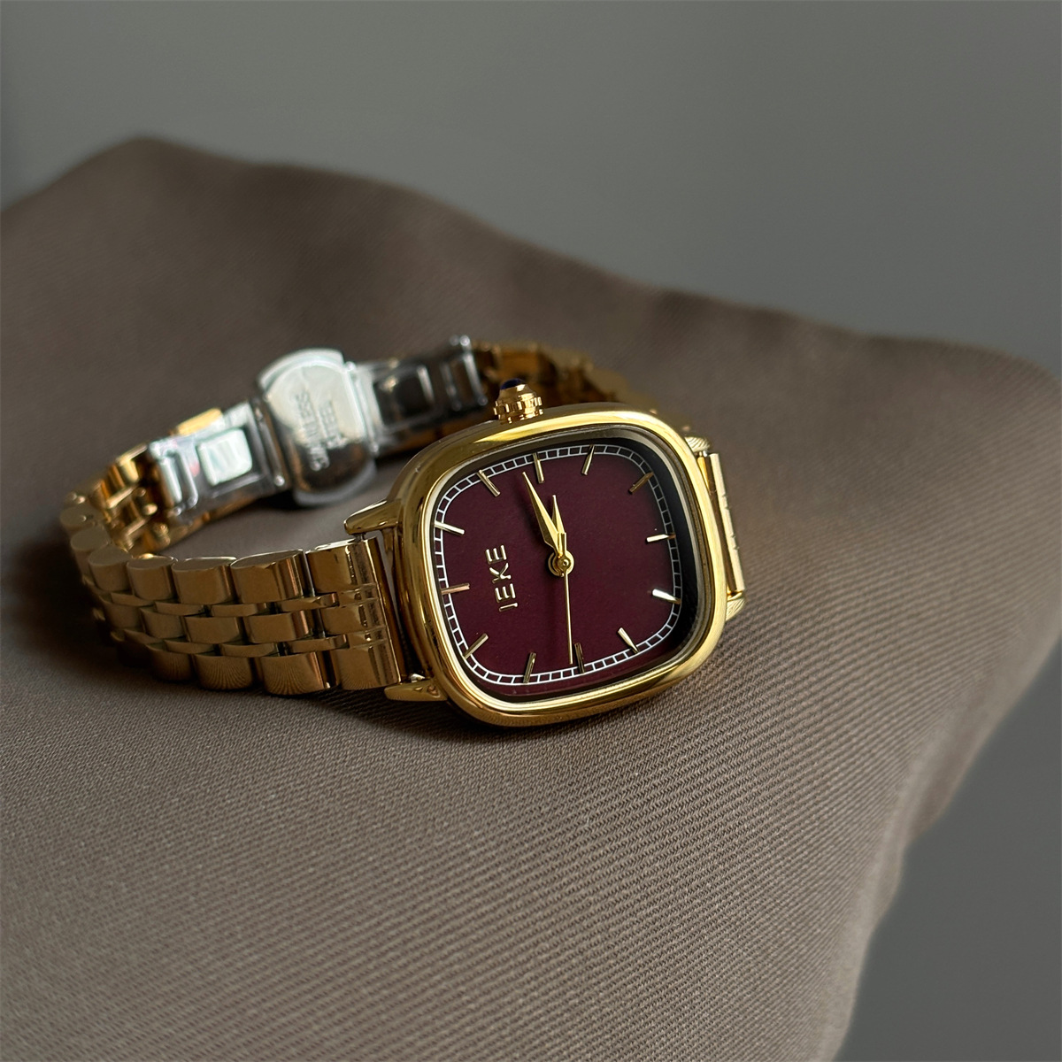 Casual Luxurious Square Mens Pearl Necklace Quartz Watch display picture 13