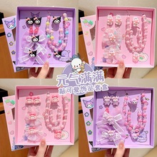 儿童饰品戒指礼盒套装女孩发饰项链手链首饰儿童生日礼物义乌跨境