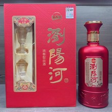 实力厂家浏阳河珍藏淡雅浓香型纯粮52度白酒整箱六瓶批发量大优惠