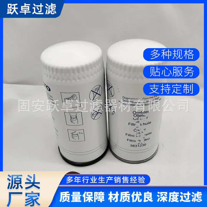 Directly Supplied from the Manufacturer, 3831236 Oil Filter Element Is Suitable for Volvo Ce210B Excavator Generator Set Filter Directly Supplied from the Manufacturer, 3831236 Oil Filter Element Is Suitable for Volvo Ce210B Excavator Generator Set Filter