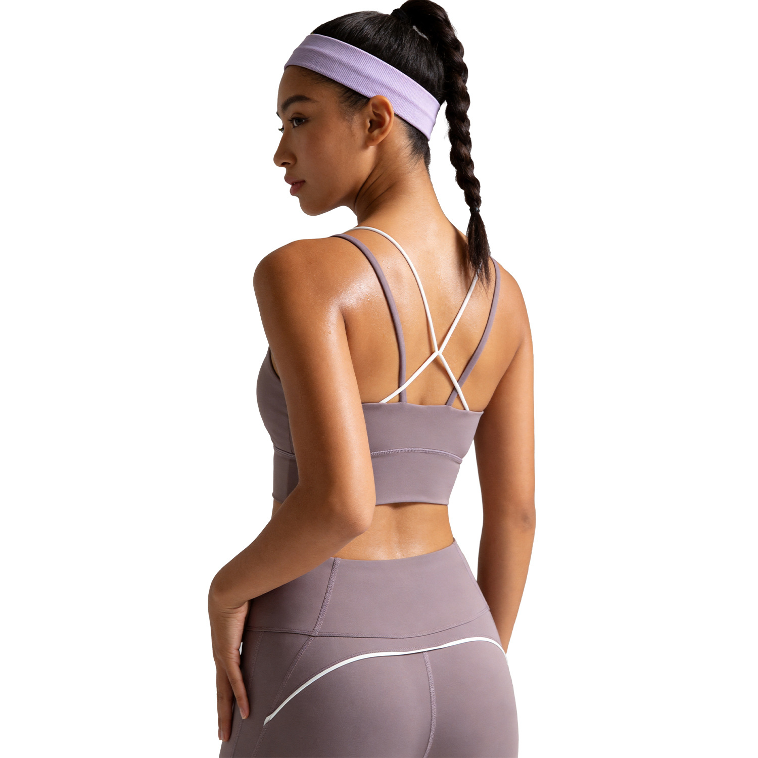 Sujetador Deportivo Juyitang con Diseño Moldeador, Sujetador de Yoga con Espalda Cruzada y Alta Resistencia a Impactos, Sujetador Deportivo de Alta Elasticidad