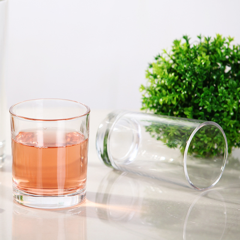 Bulk green apple glass cups water cups juice cups home use guest flower tea cups restaurant creative Colin cups straight-sided cups