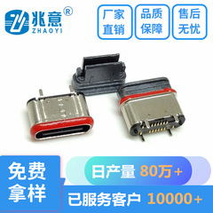 TYPE-C 16PIN スタンドアップ防水メスソケットショートボディ 5.9 防水 IPX7 グレード C ポート車コネクタ