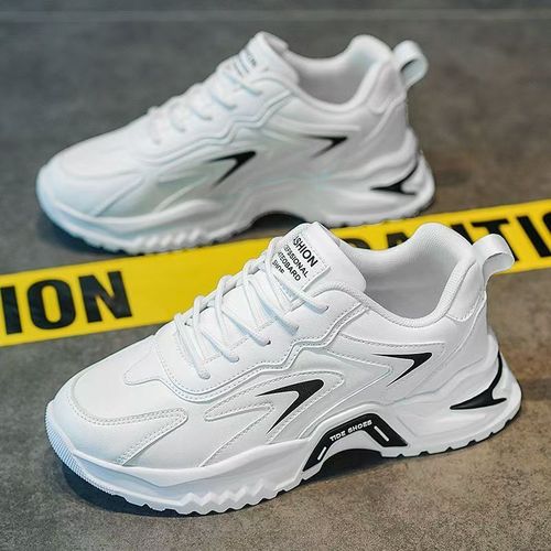 Men's 2025 Spring New Trend Youth Sports Casual Versatile Height Increasing Instagram White Dad Shoe