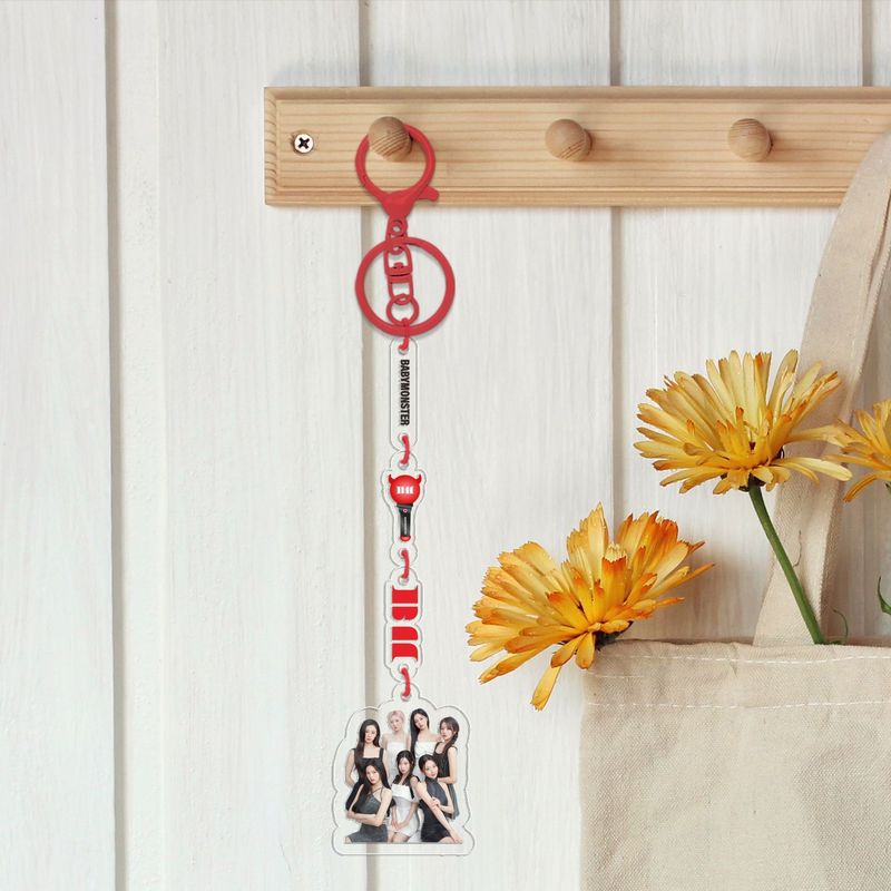 KPOP 韓流アクリルストリングペンダントキーホルダー BT BL ボーダーモンスター NJZ EN スターペルフェルエバッグペンダント DIY|undefined
