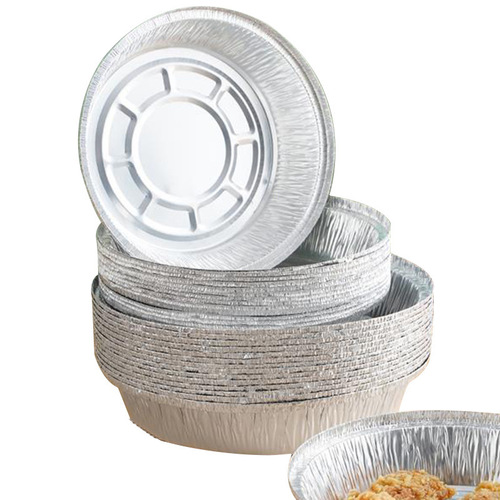 Air Fryer Specific Aluminum Foil Baking Pan Round Oven Baking Foil Bowl Household Silicone Oil Absorbent Paper Food Bowl Mat