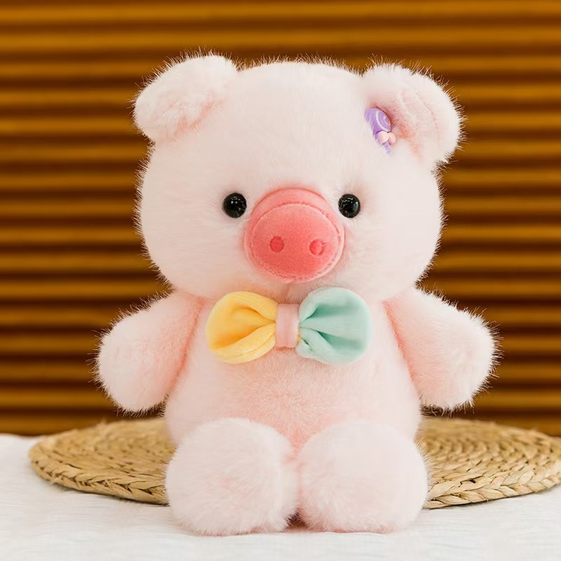 Pajarita corriendo cerdo rosa / 25cm--30cm