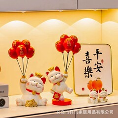 招き猫、八方の富、玄関飾り、リビングルームのインテリア、新築祝いのギフト
