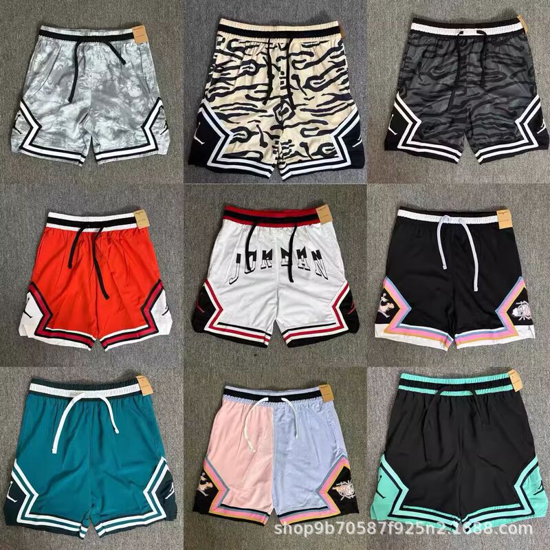 American-Style Knee-Length Shorts for Men, Breathable Mesh, Quick-Dry Versatile Quarter-Length Shorts for Fitness and Basketball Training