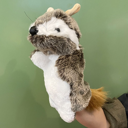 2024 New Plush Toy Hand Puppet Vole Cartoon Animal Gloves Mixed Batch Children Soothing and Teaching Use