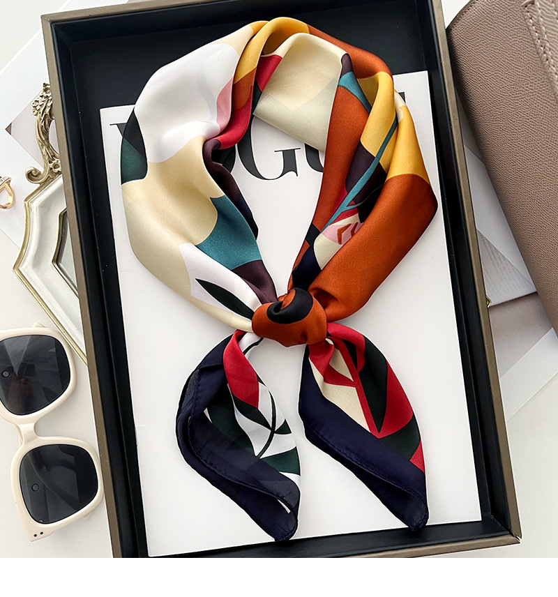 50g Weight Silk Scarf Classification Travel Occasion Polyester Material Flower Pattern Spring&Summer Season Women's Gender Printing Design Elegant Style Women's Elegant Flower Polyester Printing Silk Scarf 14