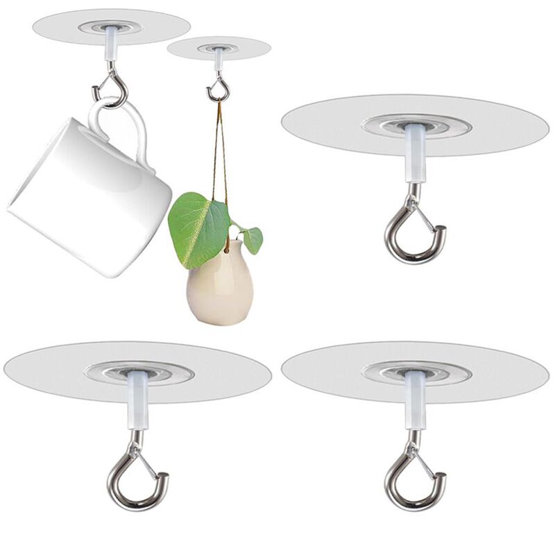 Ceiling hook non-porous adhesive for hanging lamp plant hanging outdoor wind chime lantern non-perforated hook