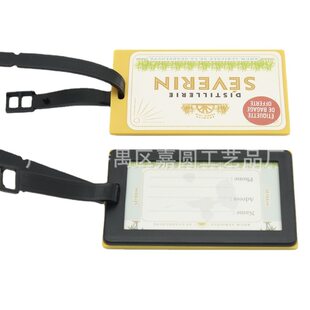UV four -color printing luggage tag creative cartoon environmentally friendly PVC soft glue luggage brand drip craftsmanship
