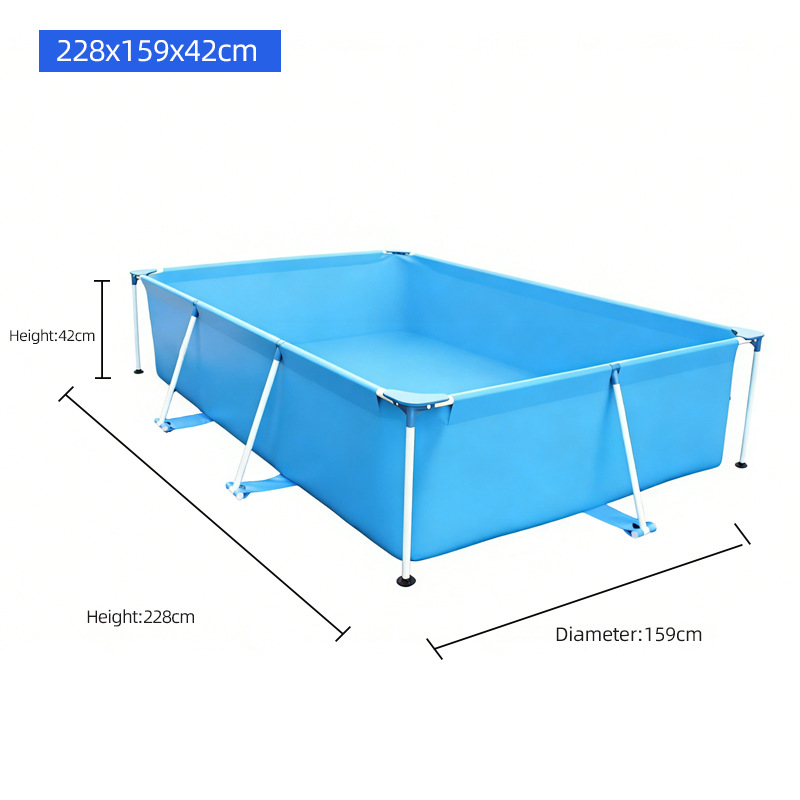 Piscina familiar al aire libre para niños, portátil y plegable, engrosada para bañar mascotas y almacenar. image 16