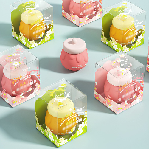 BornYoung Benyuan Peach Cherry Blossom/Honey Milk Lip Mask Lazy Lip Care Unisex Wholesale