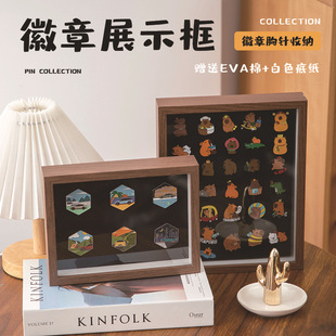 Badge Photo Frame Display Stand Bubble Mart Storage Commemorative Hollow DIY 8inch Display Stand Medal Display Rack Photo Frame Wall Hanging