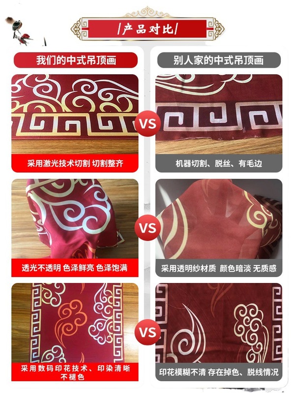 新しい中国式の結婚祝いの吊り下げのカーテンの水墨画の漂うトップの糸の布のカーテンの中国風の結婚式の舞台の吊り下げの布の装飾の糸|undefined
