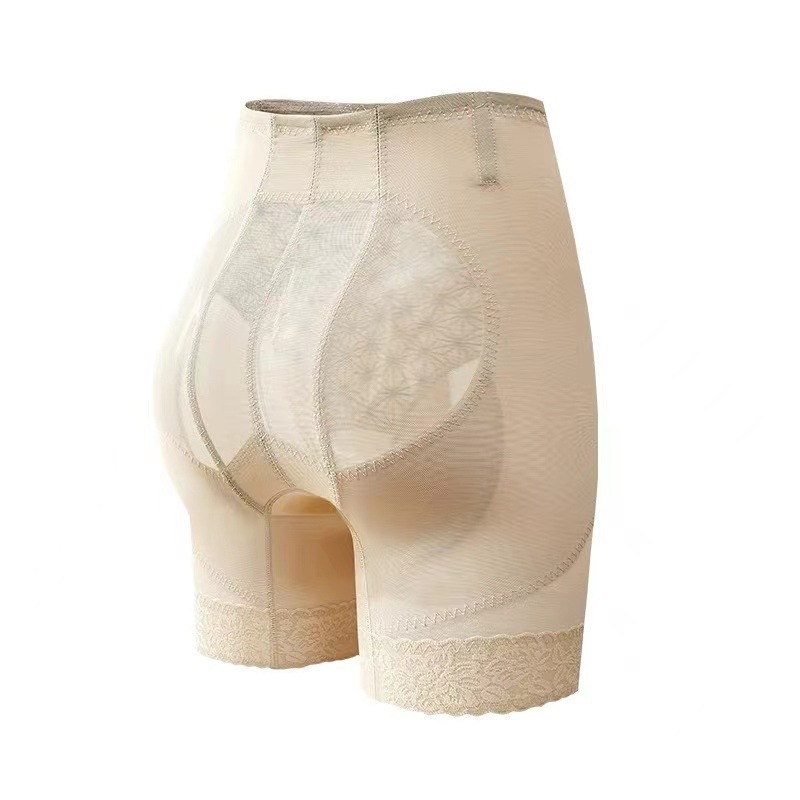 夏用軽量シームレスシェイプアップお腹引き締めヒップアップパンツ ハイウエスト肌に優しい通気性のある体型補正露出防止安全パンツ|undefined