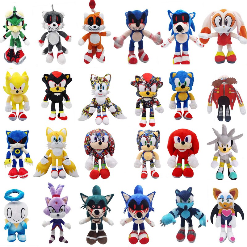 Spot New Super Sonic Sonic Plush Toy Talsnak Hedgehog Doll Kidsren's Gift Spot New Super Sonic Sonic Plush Toy Talsnak Hedgehog Doll Kidsren's Gift