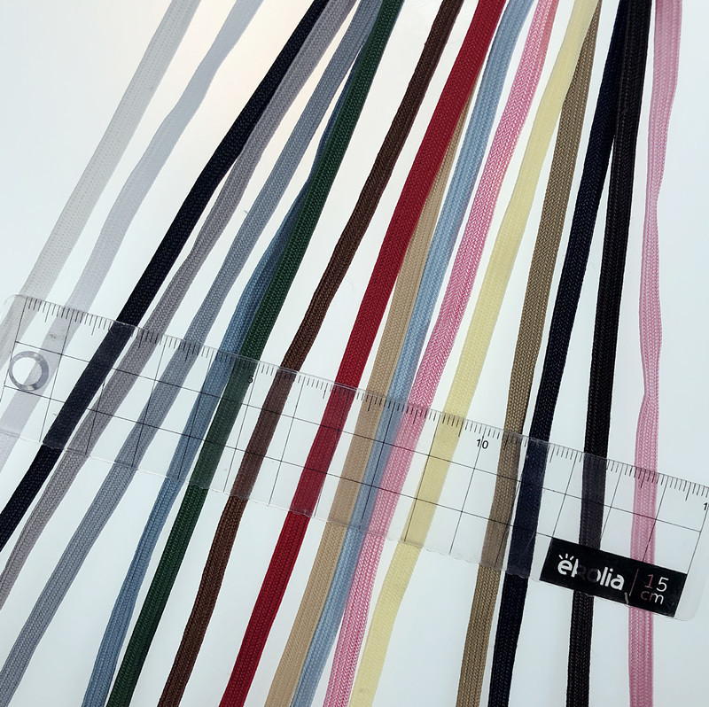 3mm 5mm 7mm Japanese and Korean Style Sailor Tape Polyester Cord with Edge Trim Jk Sailor School Uniform Edging Webbing