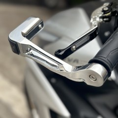 铝合金带LED灯摩托车牛角护弓 防护罩通用踏板摩托车街车跑车护手
