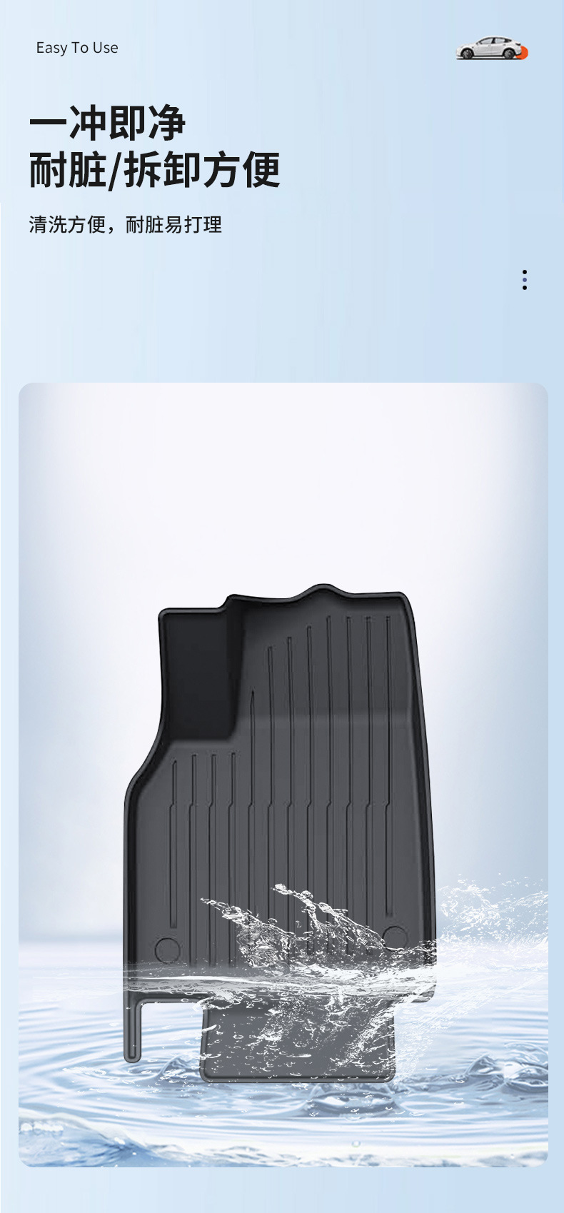 Suitable for Tesla 6-Seater Model Yl Metal Pedal Mats, Fully Enclosed Waterproof Tpe Injection-Molded Foot Mats Wholesale
