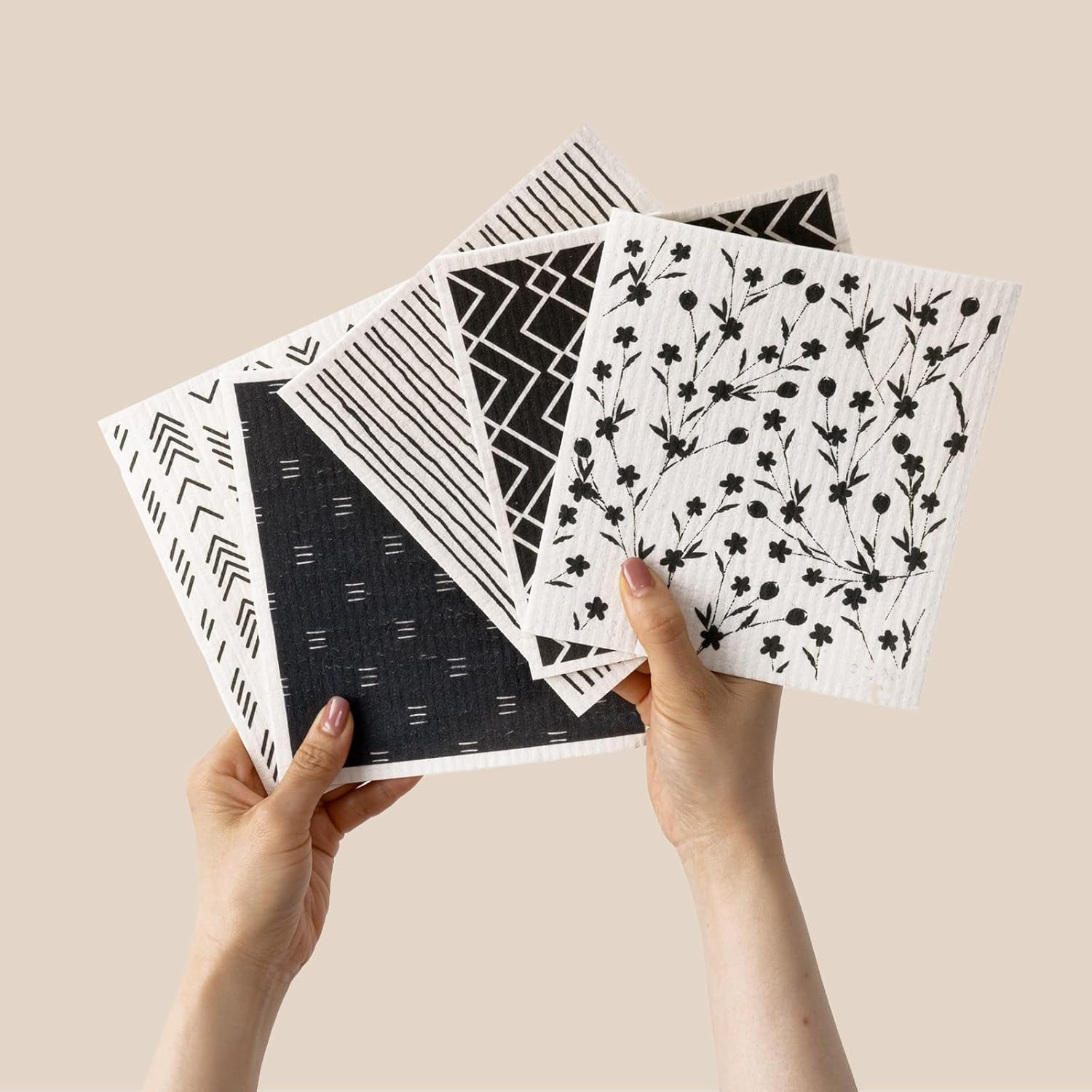 Toallas suecas alemanas dm toallas absorbentes de agua sin aceite eco pulpa de algodón impresa toallas de cocina