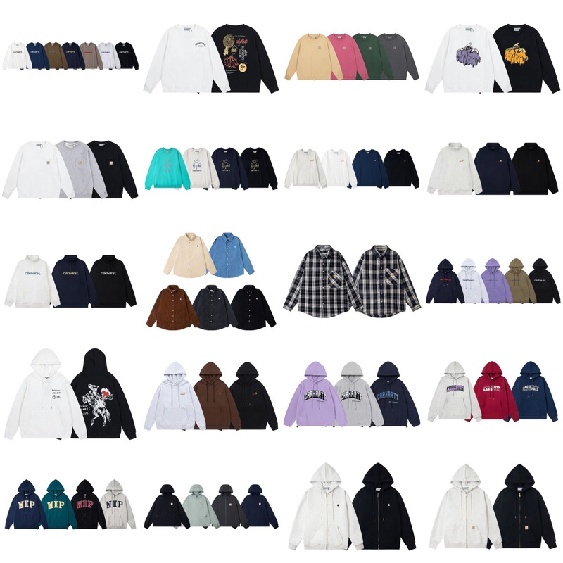 [New Products for Autumn and Winter] Carhartt European and American Loose Couple Terry Hooded Casual Sweatshirt Collection