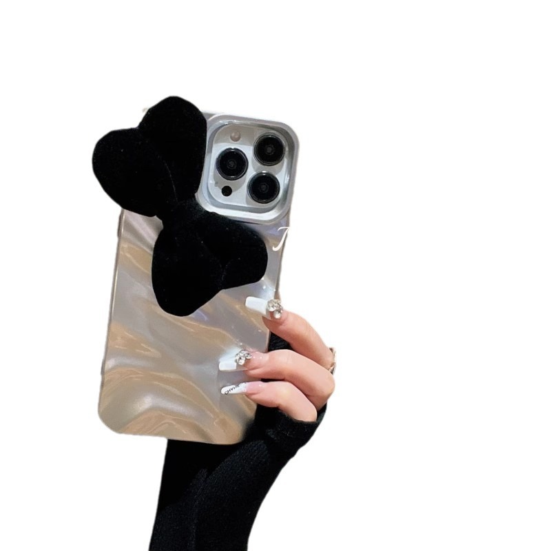 Cover smartphone con fiocco in raso premium per iphone 15 pro max_voghion.com