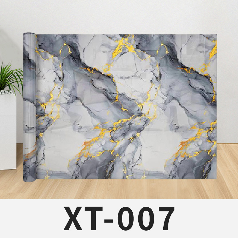 Papel pintado de mármol autoadhesivo a prueba de humedad fondo pegatinas de pared decoración de pared cerámica imitada pegatinas de pared estampadas PET